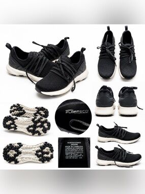 Merrell Floteco Knit Sneakers Women’s Size 8 Black Lace Up Comfort Walking Shoes